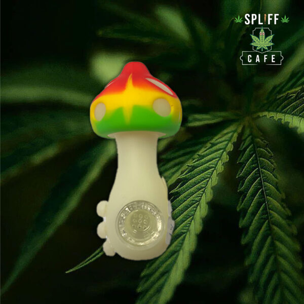 Rasta Mushroom Silicone Pipe